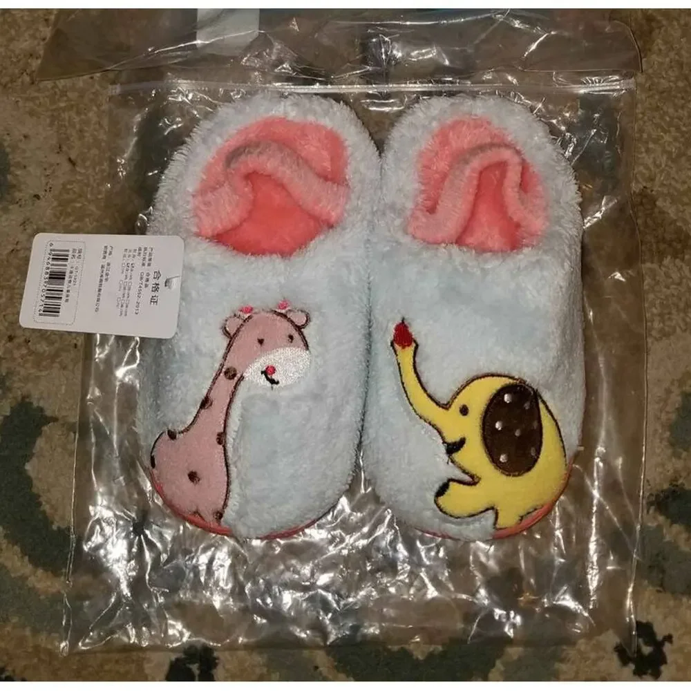 New Pair of Toddler Boy Girl Comfy House Slipper Shoes 11.5